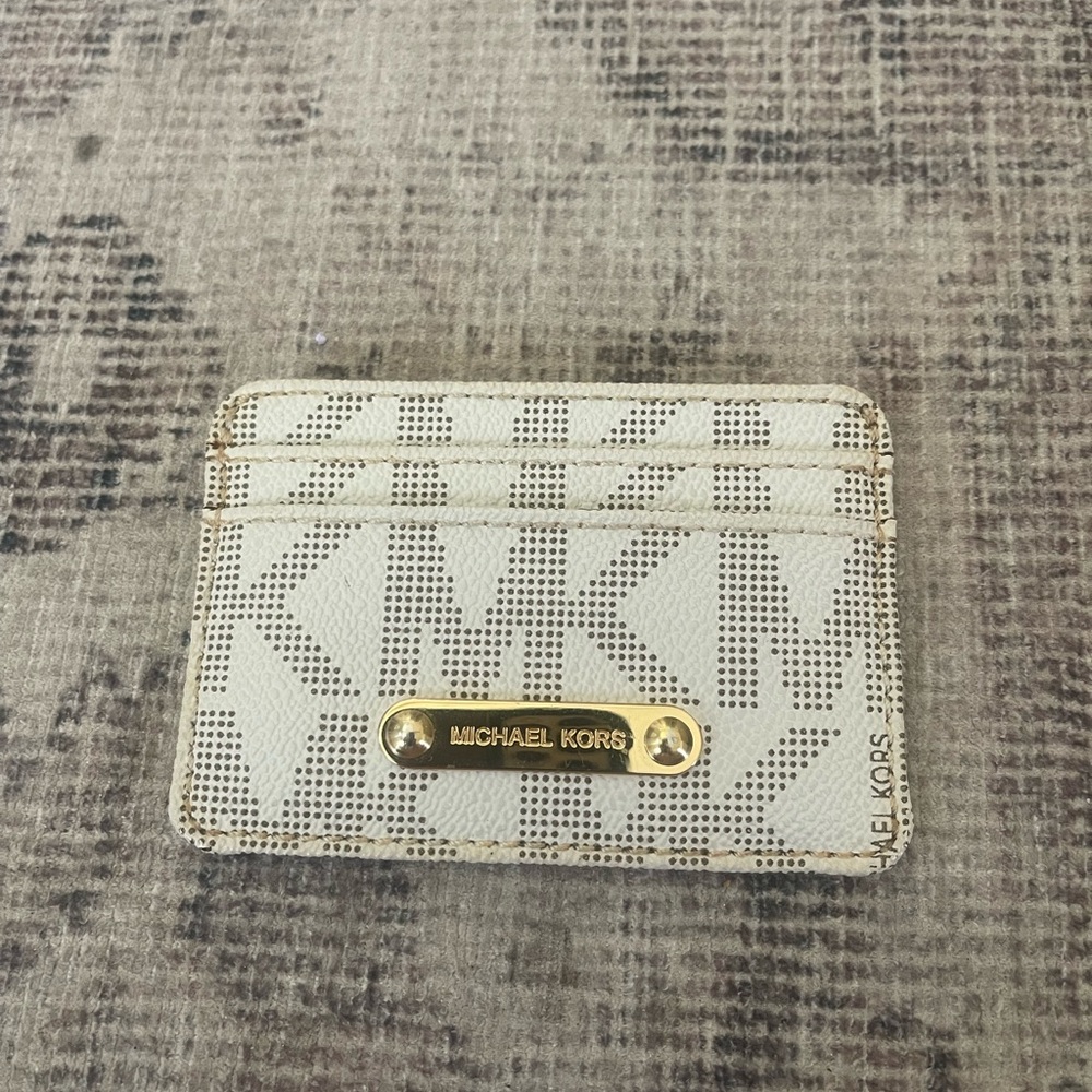 Michael Kors White Card Holder